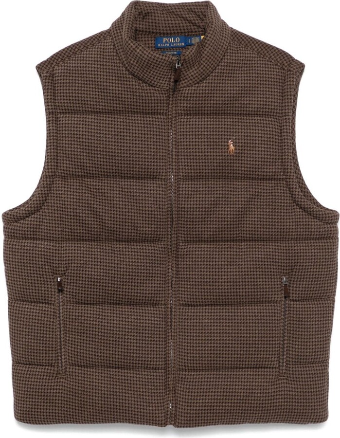 Polo Ralph Lauren Houndstooth Double-Knit Gilet ShopStyle Jackets