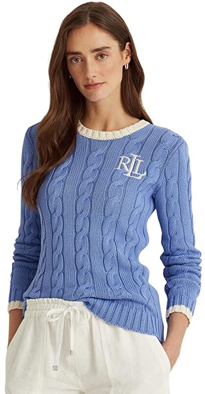 Ralph Lauren Cotton Cable Knit Sweater | Shop the world's largest 