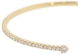 graziela 18kt yellow gold diamond Solo Cage bangle bracelet
