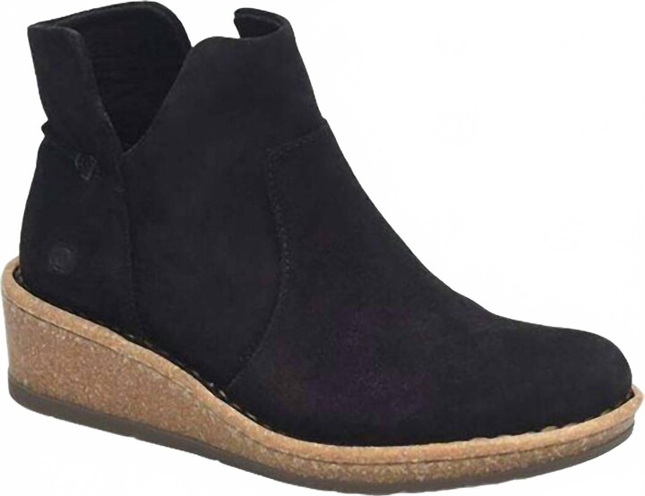 Børn Women's Viv Handcrafted Wedge Boot In Black