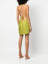Thumbnail for your product : Cult Gaia Bethanie plissé satin mini dress