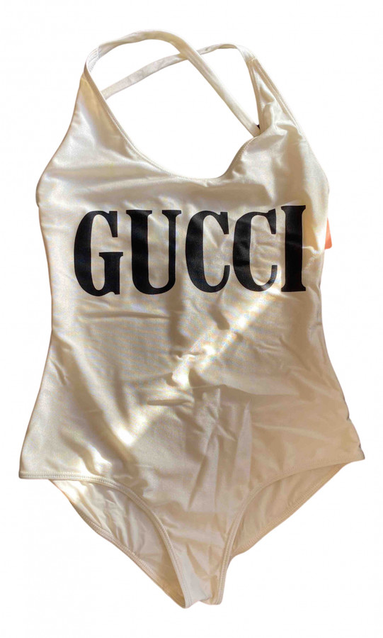 gucci white bathing suit