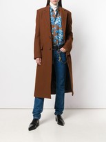 Thumbnail for your product : AMI Paris Patched Pockets Two Buttons Long Lined Coat