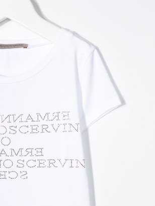 Ermanno Scervino rhinestone logo crew-neck T-shirt