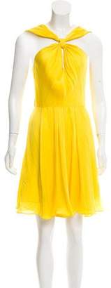 Halston Silk Knee-Length Dress