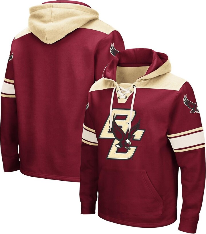 Colosseum Men's Maroon Boston College Eagles 2.0 Lace-Up Pullover Hoodie