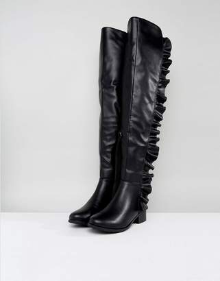 Truffle Collection Flat Over Knee Boots