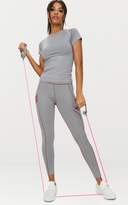 Thumbnail for your product : PrettyLittleThing Grey Panelled Gym Leggings