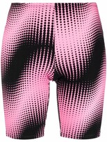 Thumbnail for your product : Rabanne Graphic-Print Fitted Cycling Shorts
