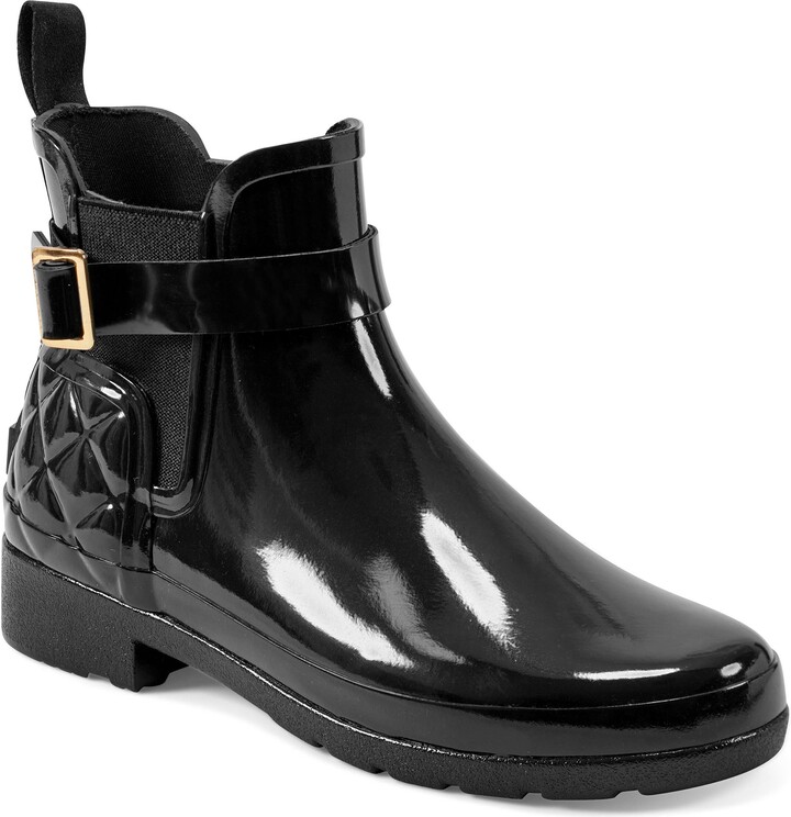 Hunter Original Refined Quilted Gloss Chelsea Waterproof Boot
