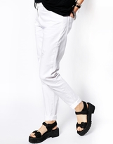 Thumbnail for your product : ASOS Slim Boyfriend Pants with Distressed Detail