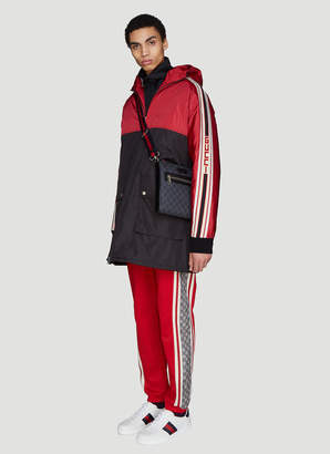 Gucci Hooded Nylon Sport Parka in Red