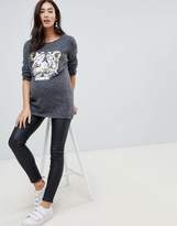 Thumbnail for your product : Mama Licious Mama.Licious Mamalicious sequin tiger sweater