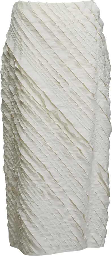 Christian Wijnants Simbi textured midi skirt