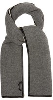 Thumbnail for your product : Kassl Editions Coated-trim Wool-blend Scarf - Grey