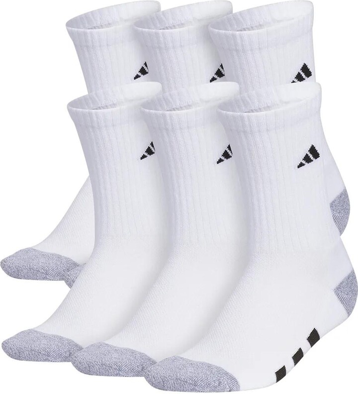 adidas Athletic Cushioned Kids' Crew Socks 6 Pack