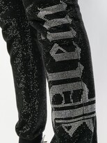 Thumbnail for your product : Philipp Plein Plein crystal embellished track pants