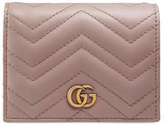 Gucci GG Marmont embroidered velvet wallet