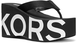 michael kors benny flip flops