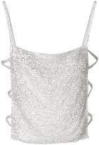 Thumbnail for your product : Nina Ricci crystal-embellished open-back top