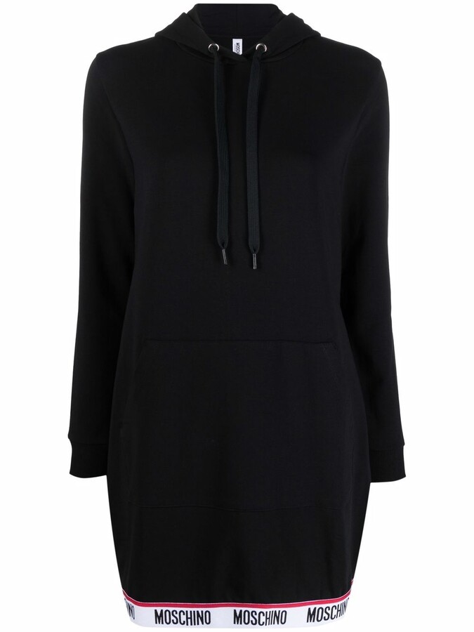 moschino hooded sweatshirt dress