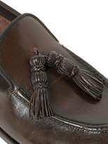 Thumbnail for your product : Alberto Fasciani Tasseled Hand-brushed Leather Loafers