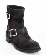 Thumbnail for your product : Jimmy Choo black suede dual bucklestrap '144 Youth' boots