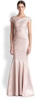 Thumbnail for your product : Teri Jon Shimmer Stretch Taffeta Gown