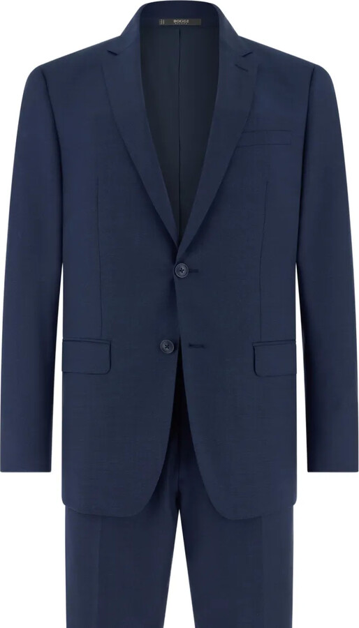 Boggi Milano Micro Pattern Single-Breasted Suit