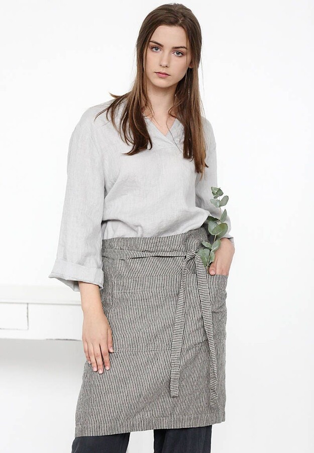 Linen Half Apron Evelyn