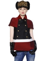 Thumbnail for your product : DSquared 1090 Wool/Silk Blend Gazar Cape Jacket