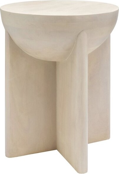 Surya Amari Side Table in Cream