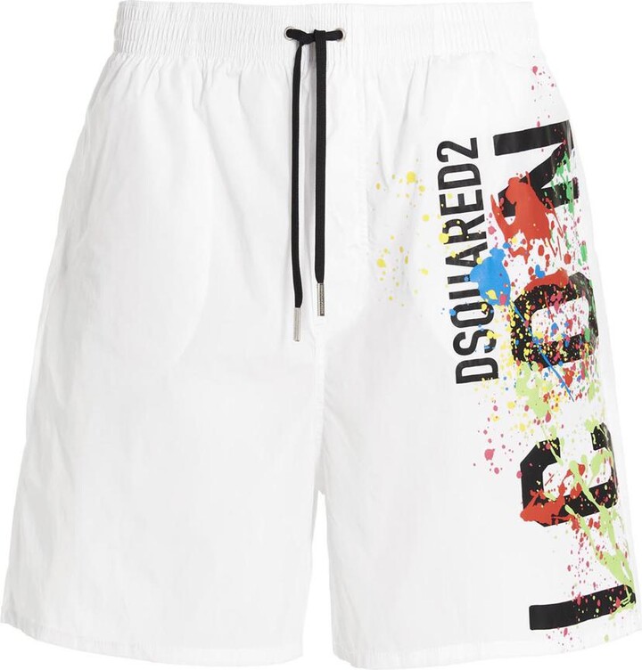 DSQUARED2 Logo swimming trunks ShopStyle Swimwear
