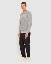 Thumbnail for your product : Jag Men's White Jumpers & Cardigans - Cotton Crew Neck Twist Knit - Size One Size, S at The Iconic