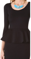 Thumbnail for your product : Alice + Olivia Amanda Long Sleeve Peplum Dress
