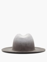 Thumbnail for your product : Reinhard Plank Hats - Recycled-felt Fedora Hat - Black Multi