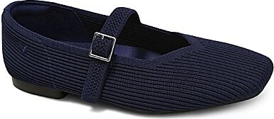 VIVAIA Margot Mary Jane Stretch Knit Square Toe Flats
