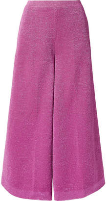 Missoni Cropped Lurex Wide-leg Pants - Pink