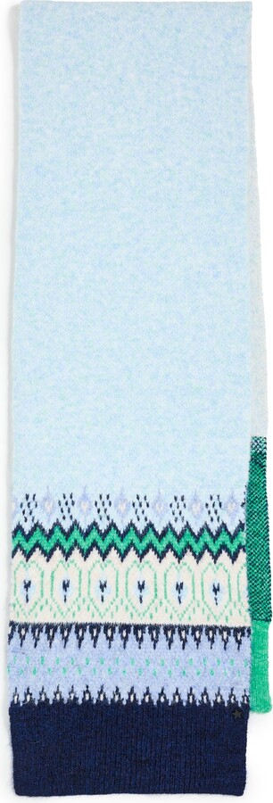 Jocelyn Knit Fair Isle Scarf