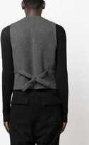Thumbnail for your product : UMA WANG V-neck virgin wool waistcoat