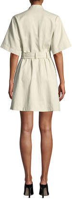 A.L.C. Bryn Short-Sleeve Belted Dress
