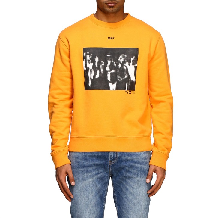 off white sweatshirt orange