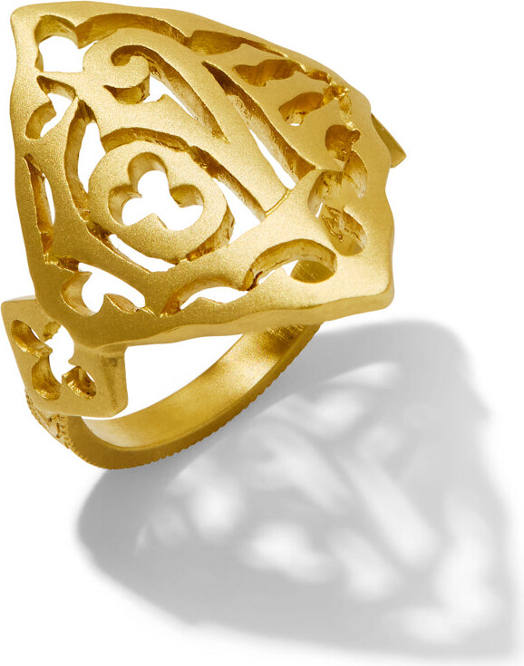 Cathy Waterman 22K Yellow Gold Love Ring