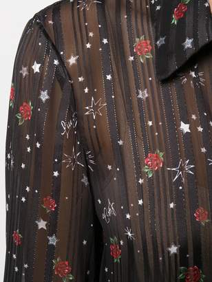 Liu Jo floral print sheer shirt
