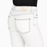 Thumbnail for your product : Alexander McQueen Low rise cropped jeans