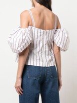 Thumbnail for your product : Rosie Assoulin Ra Ra puff sleeve top