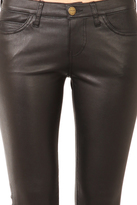 Thumbnail for your product : Current/Elliott Ankle Zip Skinny Leather Pant