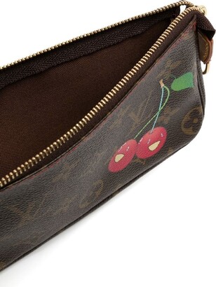 Louis Vuitton x Takashi Murakami 2005 pre-owned Monogram Cherry Pochette  Accessoires Handbag - Farfetch
