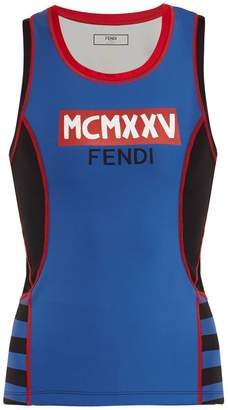 Fendi MCMXXV and logo-print performance tank top