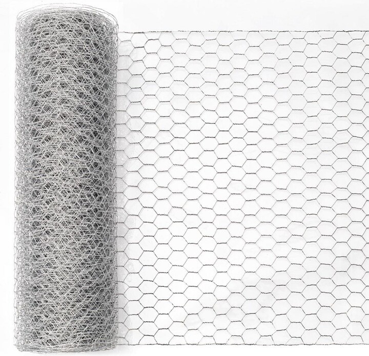WRIGHTMASTER Reinforced Anti-Rust Galvanized 36 in. x 100 ft. Mesh for Garden Fencing and Pet Enclosures, Precision Welding